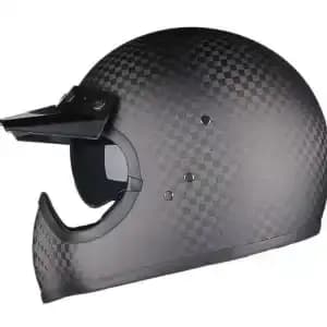 Casque ultraléger forgé en Fiber de carbone pour Moto hommes femmes