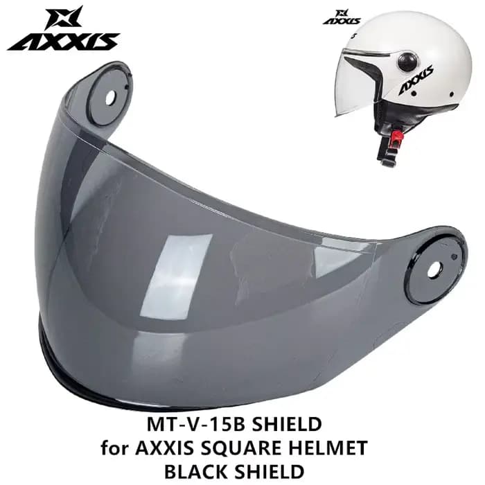 AXXIS MT-V-15/15B casque de moto visière carré ouvert