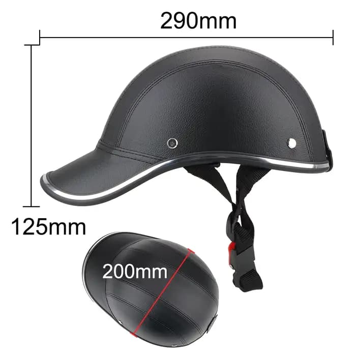 LEEPEE pour café Racer Chopper Scooter sécurité casque demi visage Vintage casquette d'été moto