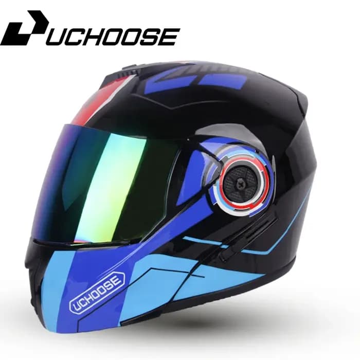Uchoose nouveau casque de moto modulaire course intégrale avec Double pare-soleil femmes homme
