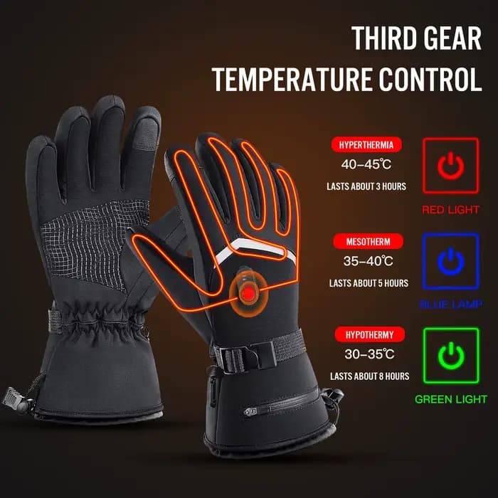 Gants chauffants électriques Moto hiver