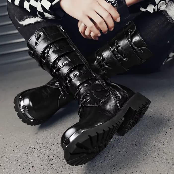 Bottes de moto classiques décontractées pour hommes