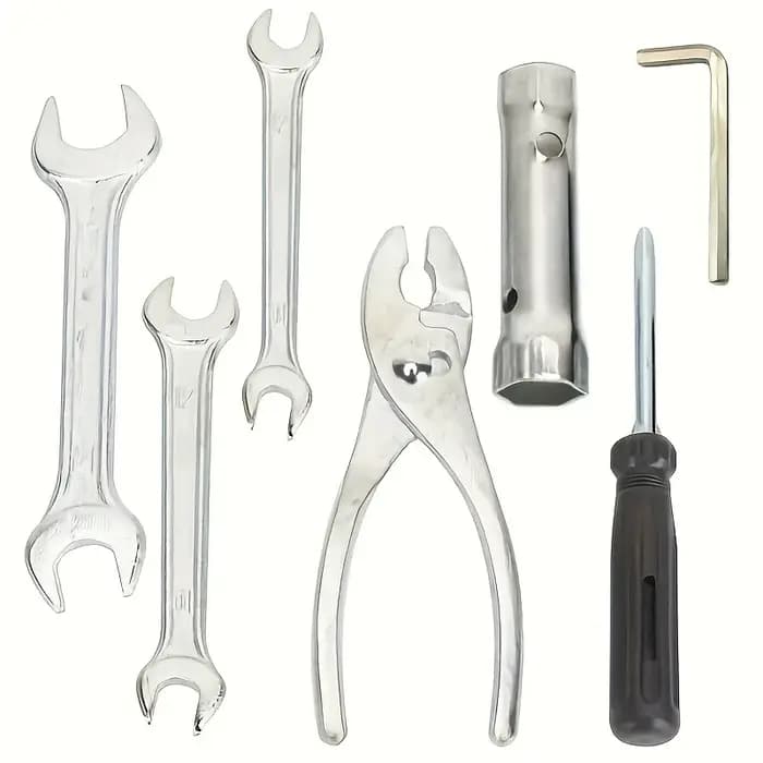 Kit de réparation de moto 7 pièces/ensemble avec sac de rangement