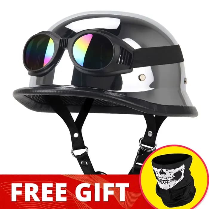 BEON – Casque de Moto Vintage pour hommes et femmes, ouvert au visage, 3/4