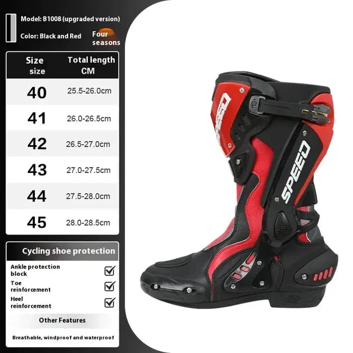 Motocross été tout terrain respirant hydrofuge bottes tout-terrain anti-dérapant équipement d'équitation