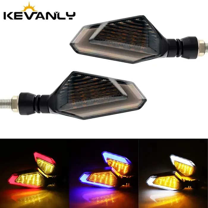 Clignotants de moto universels ambre clignotants indicateurs Super lumineux moto lampe clignotants S