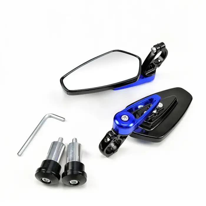 EAFC 1 paire 7/8 "22mm rétroviseurs de moto universel Scooter barre fin guidon miroir rétroviseur accessoires