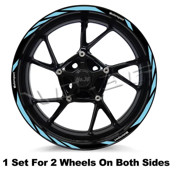 Autocollant de roue de moto