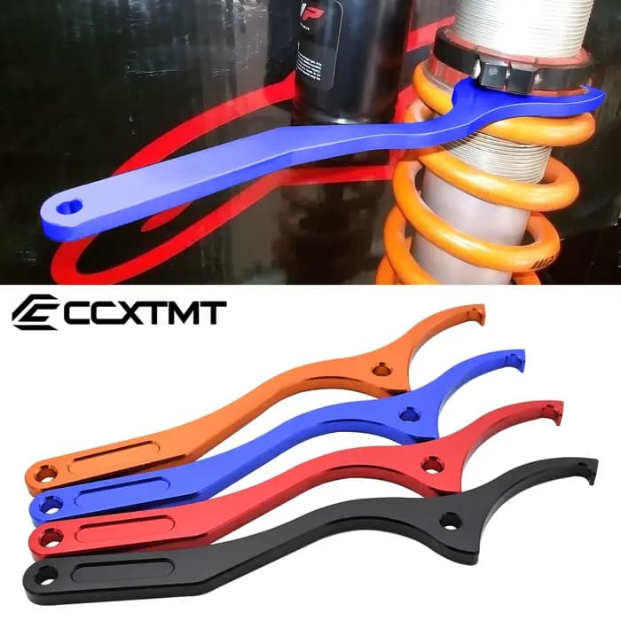 Clé à molette d'amortissement arrière CNC pour moto
