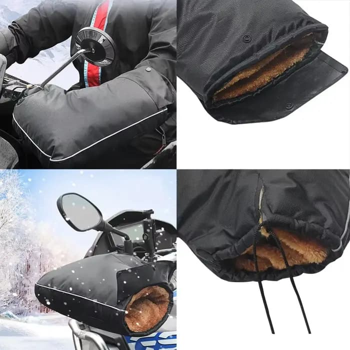 2024 protection Scooter électrique épais chaud guidon poignée barre manchon imperméable Moto gants Guante