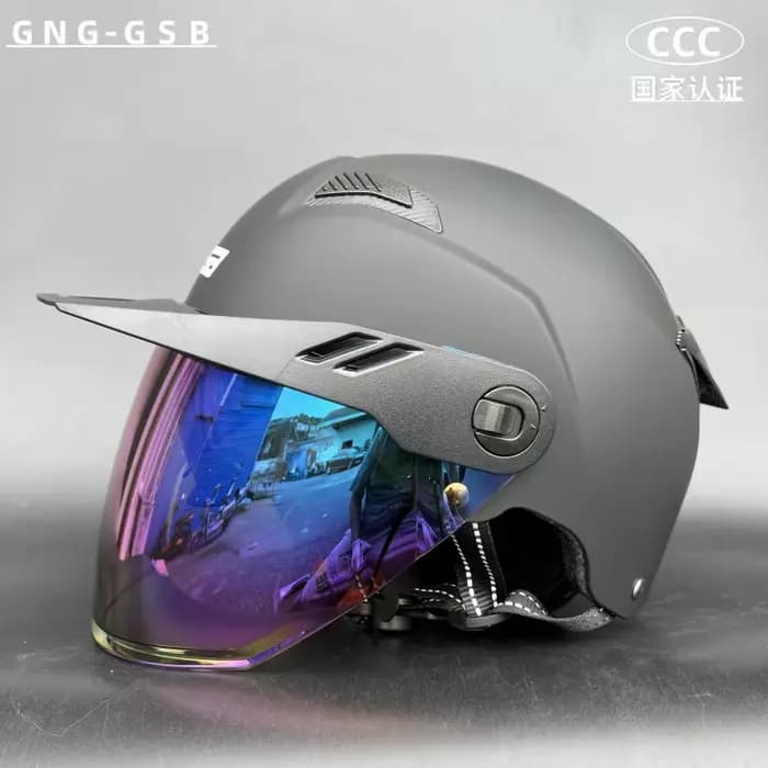 GSB – demi-casque de Moto pour hommes