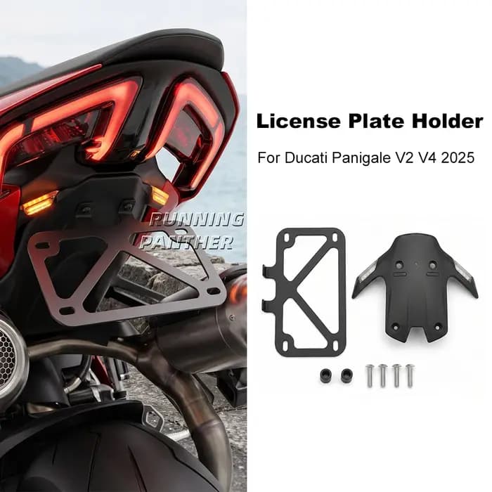 Nouveau support de plaque d'immatriculation pour moto Panigale V2 V4, style OEM pour Ducati PANIGALE V2 2025- Panigale V4 2025-