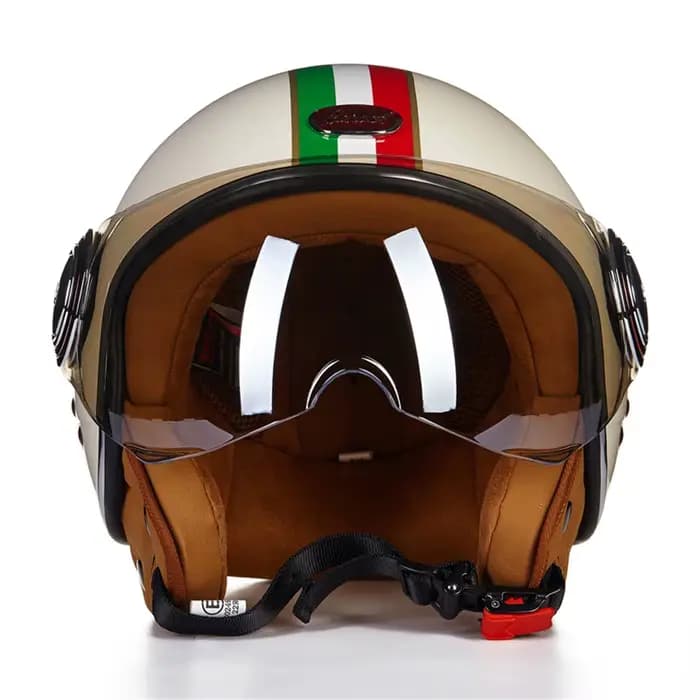 BEON Casque Moto Chopper Vintage