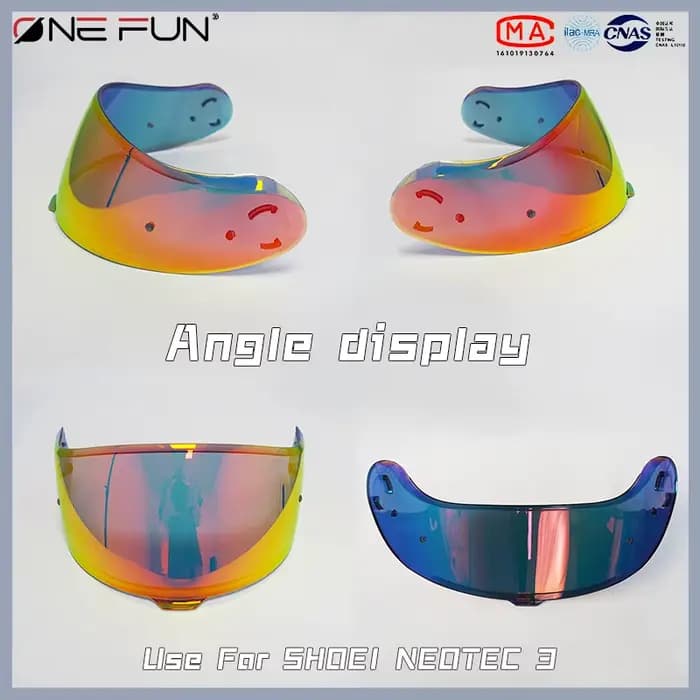 NEOTEC 3 visières de casque de moto pour SHOEI