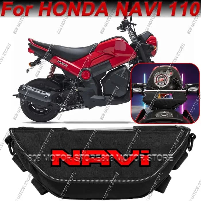 Sac à outils pour accessoires de moto Honda Navi 110, sac de guidon de voyage pratique, étanche et anti-poussière