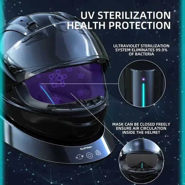 Séchoir intelligent pour casque de moto avec fonctions de stérilisation