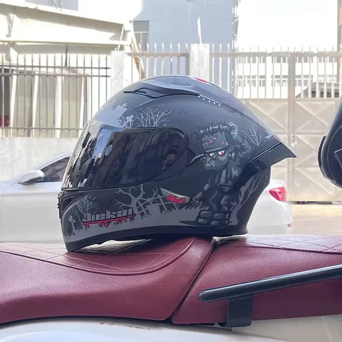 Casque intégral de moto classique Four Seans