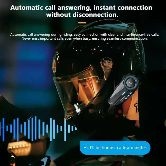 Casque de moto avec interphone