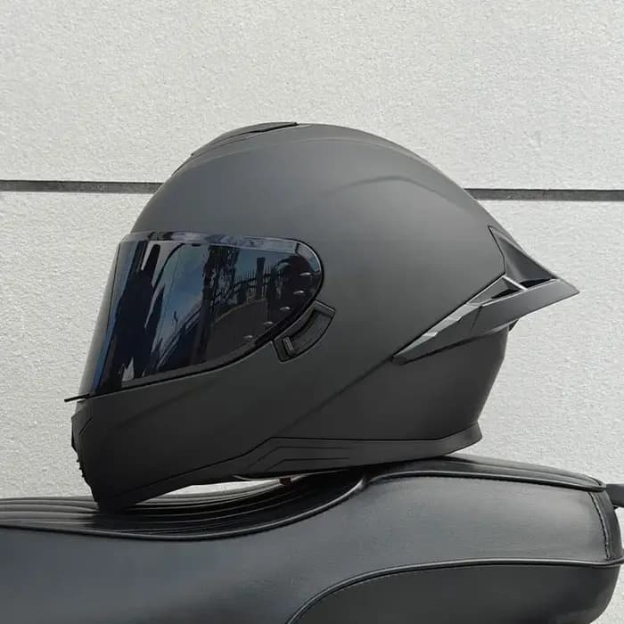 Casque de moto, casque intégral à double lentille pour hommes et femmes, voiture de sport de moto, c
