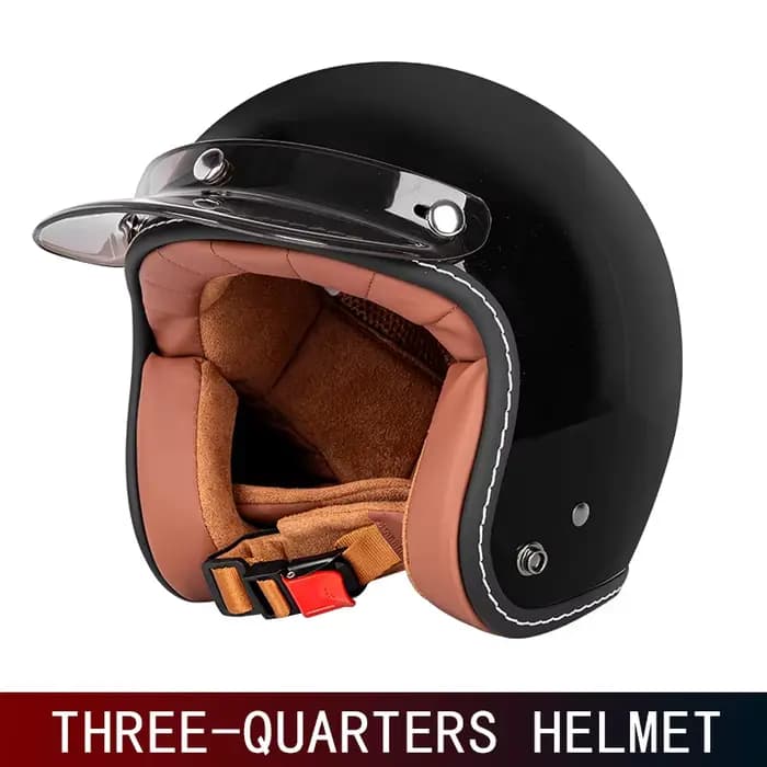 Casque de moto rétro 3/4
