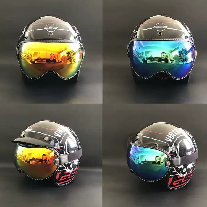 Visière de bouclier à bulles pour casque de Moto