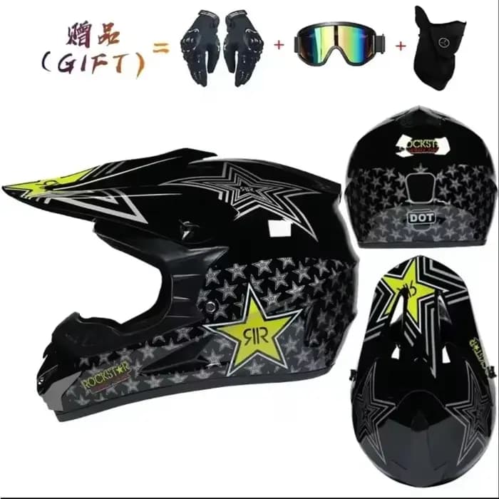 Casque de moto intégral course hors route Cross motocross Capacete
