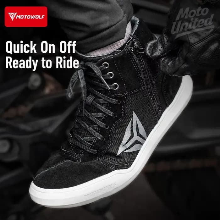 Chaussures de moto respirantes Motowolf