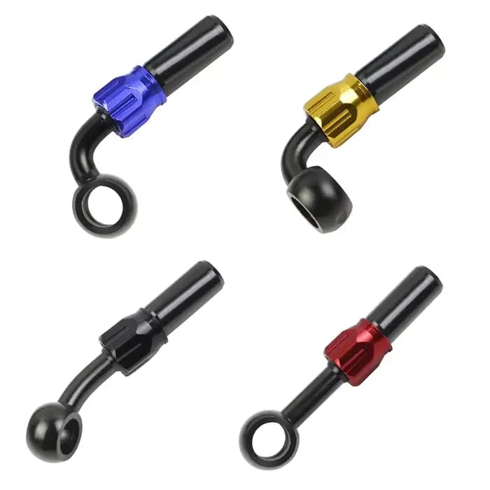 Raccord de frein Banjo en aluminium pour Moto, hydraulique renforcé, frein, embrayage, tuyau d'huile