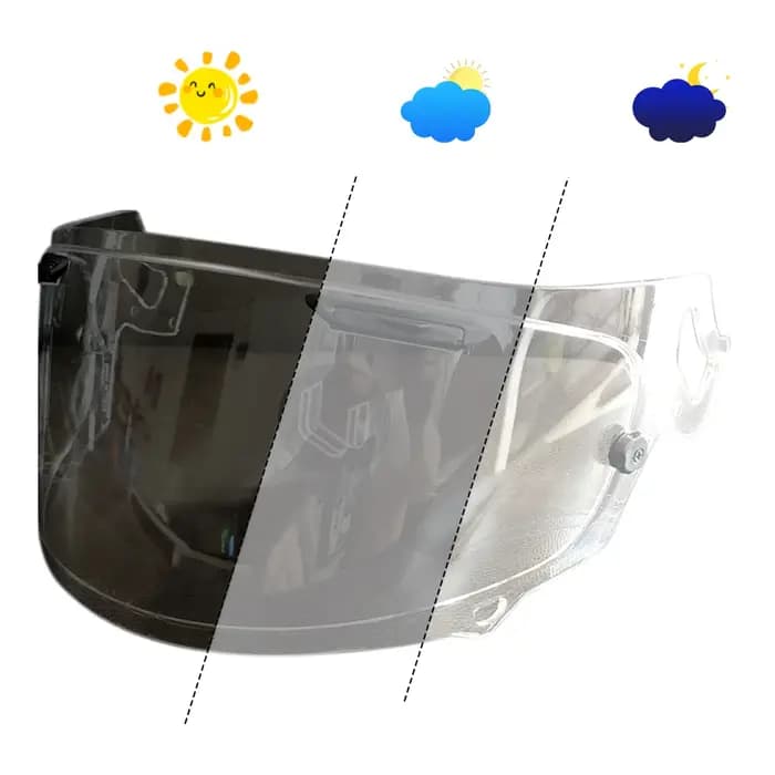 Visière photochromique qui s'assombrit et se claircit pour casque Arai NEO XD RX-7X