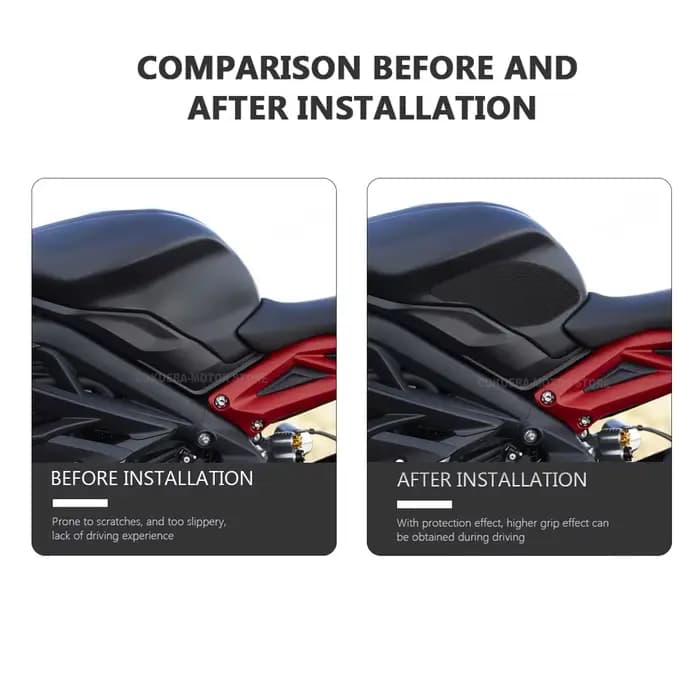 Pour Daytona 675 2013 2014 2015 2016 STREET TRIPLE 13-20 Moto Réservoir Traction Pad Antidérapant Au