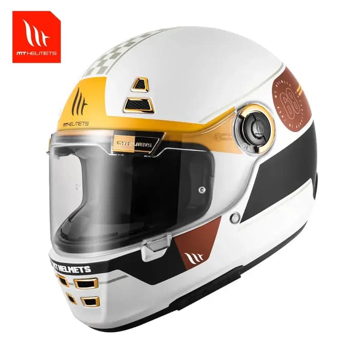 Casque de moto rétro JARmemorial pour hommes et femmes