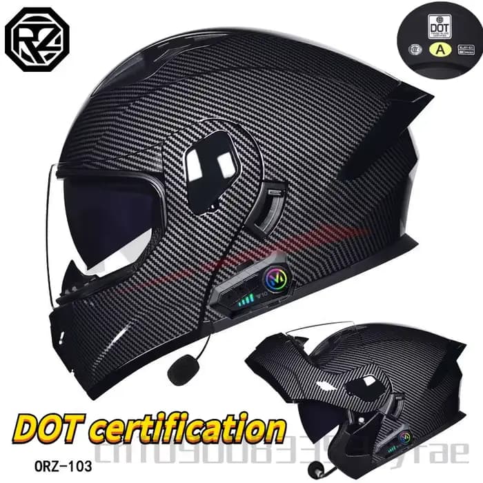 Casque de moto à double lentille ORZ-103