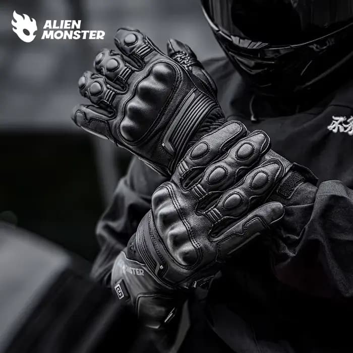 Gants de moto chauffants pour hommes