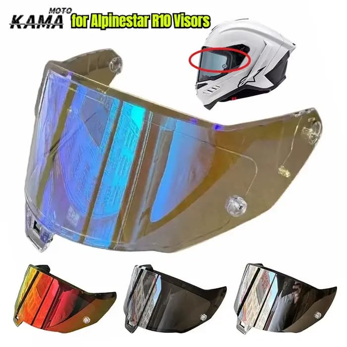 Pour Alpinestar R10 lentille de casque résistante aux UV à couleur changeante appropriée Protection solaire colorée