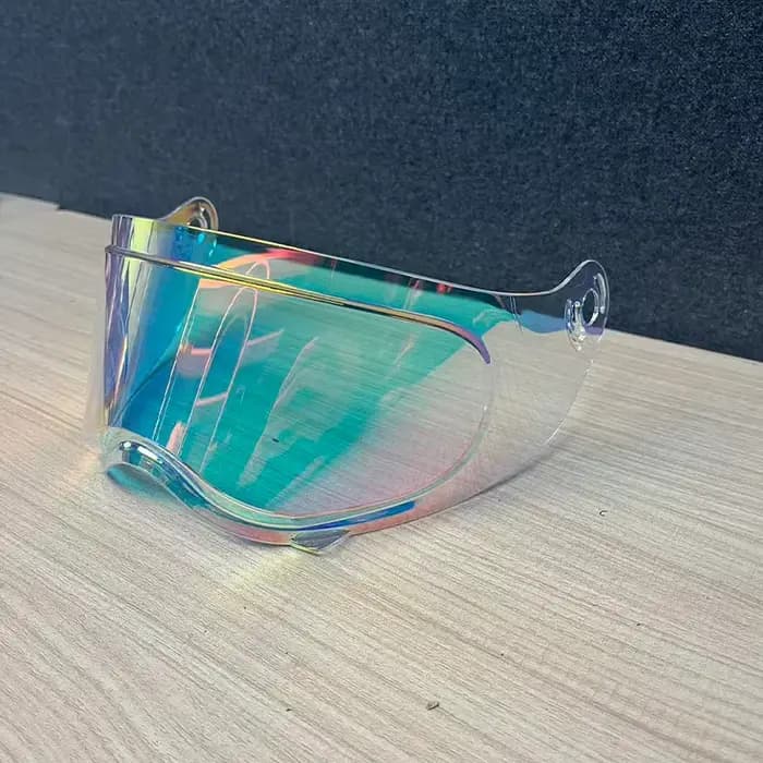 C-Ridng Casque de moto intégral en fibre de carbone véritable certifié DOT avec lentille amovible foncée