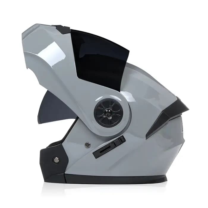 Casque de moto modulaire chaud et sécurisé pour l'hiver