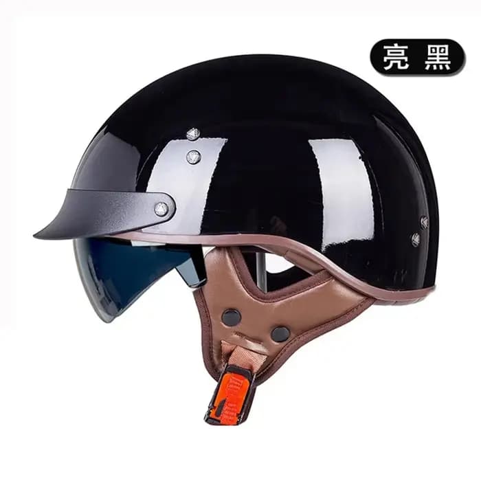 Casque de moto demi-coque classique allemand