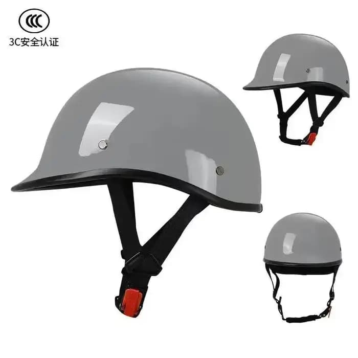 Casque de moto classique rétro, sûr et confortable, à visière ouverte, adapté aux scooters et motos tout-terrain