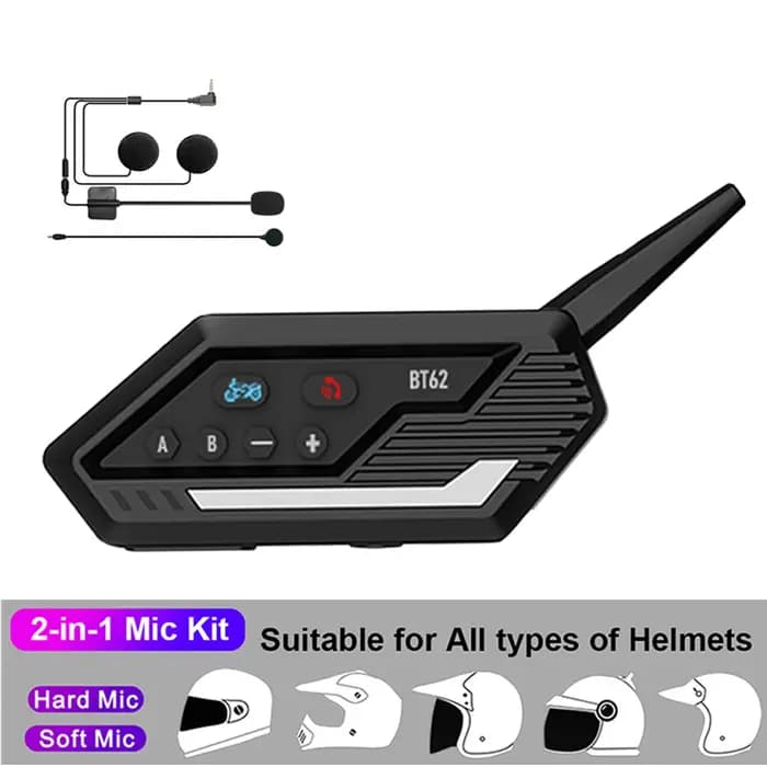 Interphone Bluetooth pour casque de moto