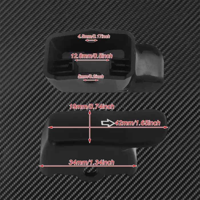 Capuchon d'extension de clignotant de moto, couvercle étendu de bouton de commutation noir pour Harl