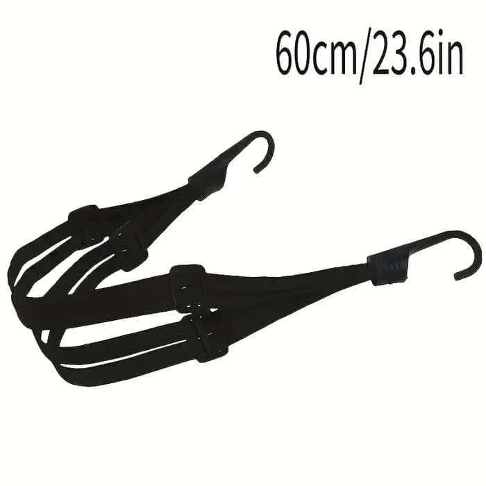 1 pièce - Sacoche élastique pour moto avec crochet de sécurité - Polyvalente pour le transport de casque et équipement en maille - Durable et élégante pour les trajets quotidiens