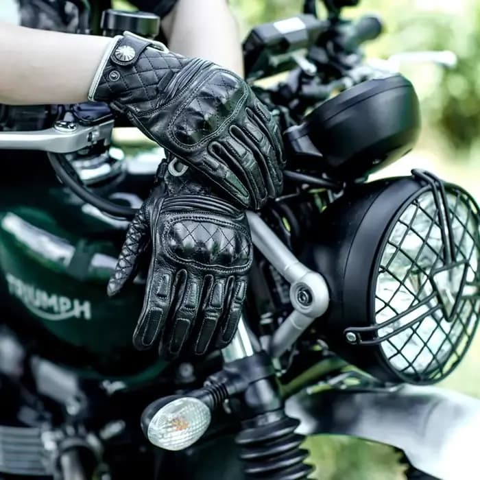 Uglybros luxe en cuir véritable Moto MX gants de rallye accessoires tactiles Vintage
