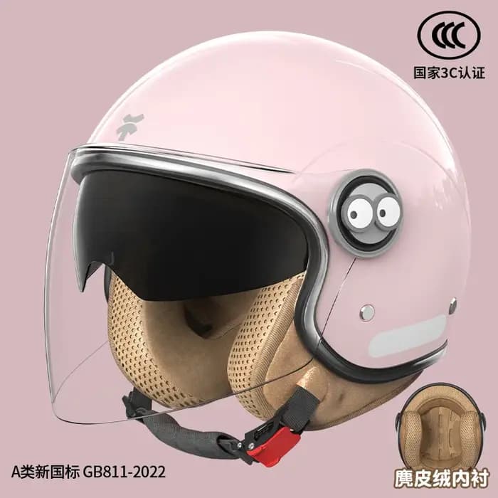 Nouveau casque de sécurité intégral léger et coupe-vent pour femme
