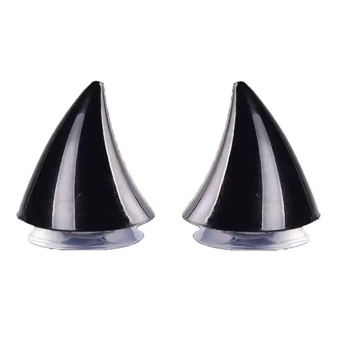 Casque de moto tout-terrain intégral avec corne en caoutchouc, décoration d'angle mignonne, accessoi