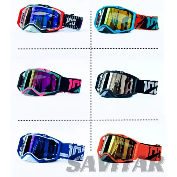 Lunettes de motocross coupe-vent