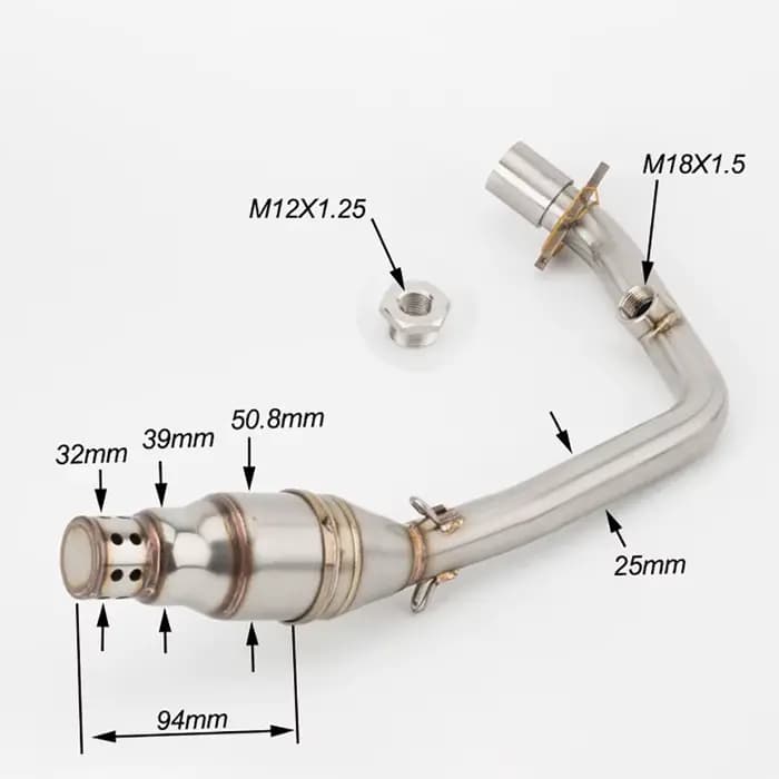 Silencieux d'échappement de moto pour Motocross, pour Piaggio vespa Sprint 125 sprint 150 primavera