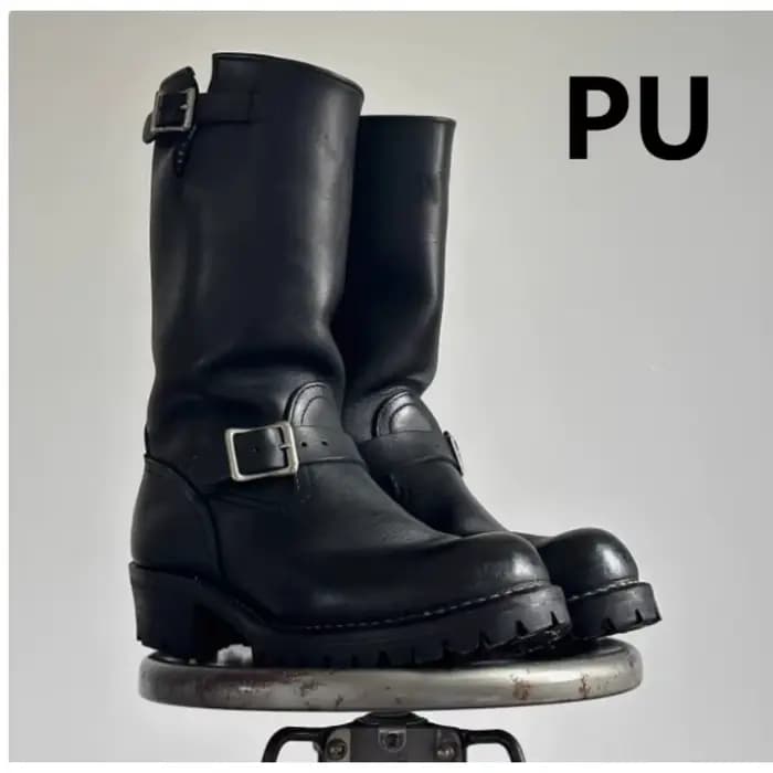 Bottes de moto rétro pour hommes, chaussures de chevalier noires, boucles de ceinture en cuir noir,