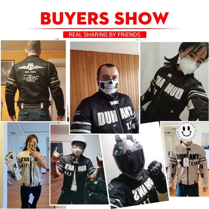 DUHAN veste de Moto hommes
