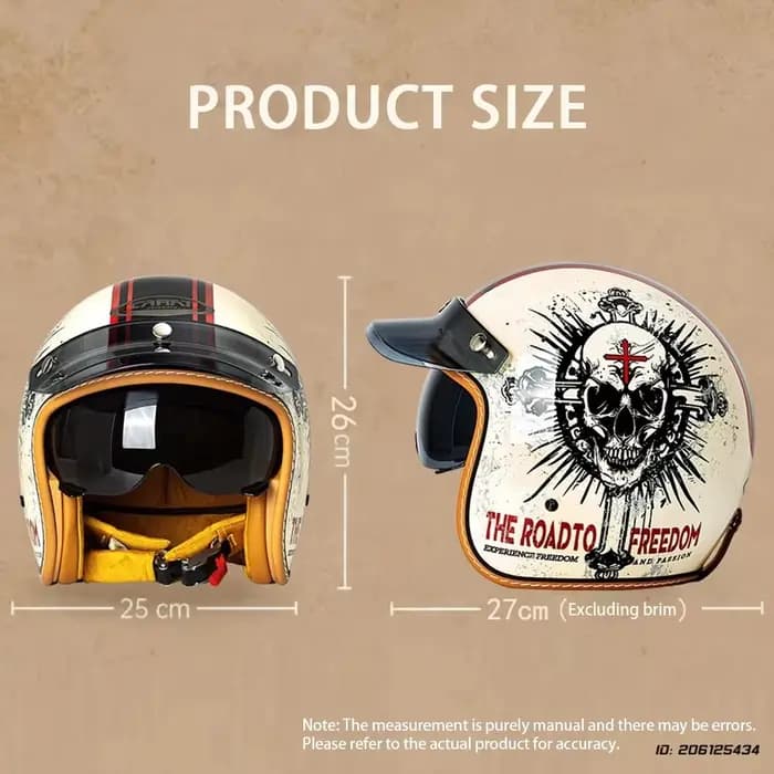 Casques pour motos trois-quarts rétro casque d'équitation Moto demi-casque quatre saisons