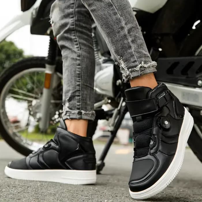Bottes de motard respirantes unisexes